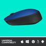Logitech M171 - Souris sans fil 2.4 GHz, autonomie 12 mois avec une pile AA, compatible Windows/Mac/Chrome/Linux, bleue