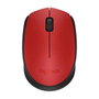 Logitech M171 Souris Sans Fil Ambidextre Rouge et Noir