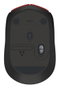 Logitech M171 Souris Sans Fil 2.4 GHz, Autonomie 12 Mois, Rouge, Connexion Plug-and-Play USB, Compatible Windows/macOS/ChromeOS/Linux