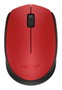 Logitech M171 Souris Sans Fil 2.4 GHz, Autonomie 12 Mois, Rouge, Connexion Plug-and-Play USB, Compatible Windows/macOS/ChromeOS/Linux