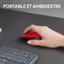 Logitech M171 Souris Sans Fil Ambidextre Rouge et Noir