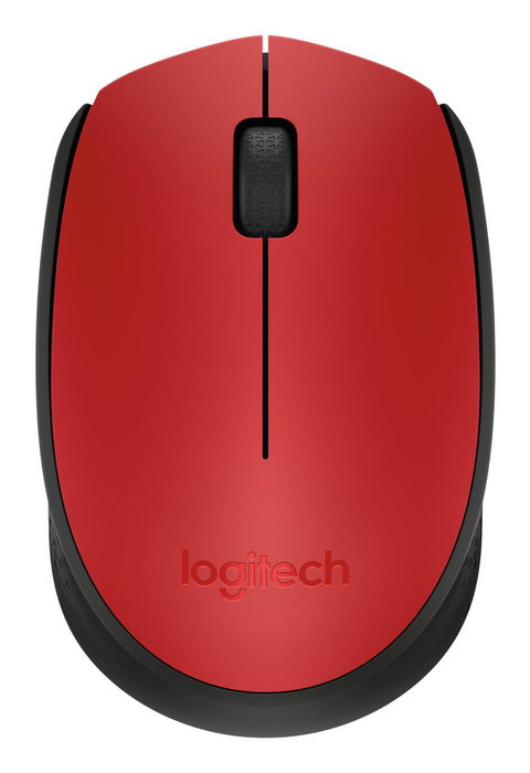Logitech M171 Souris sans fil Optique Rouge
