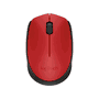 Logitech M171 Souris Sans Fil Ambidextre Rouge et Noir