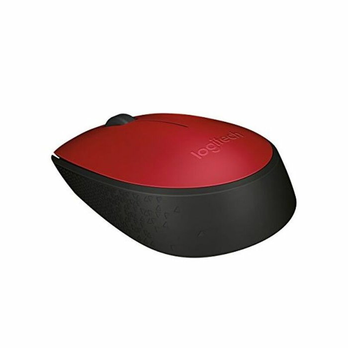 Logitech M171 Souris Sans Fil Ambidextre Rouge et Noir