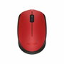 Logitech M171 Souris Sans Fil Ambidextre Rouge et Noir