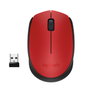 Logitech M171 Souris Sans Fil Ambidextre Rouge et Noir