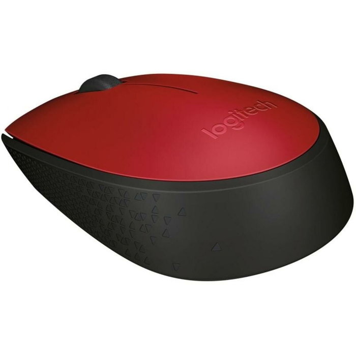 Logitech M171 Souris Sans Fil Ambidextre Rouge et Noir