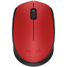 Logitech M171 Souris sans fil Optique Rouge