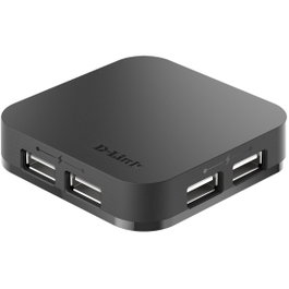D-Link DUB-H4 Hub USB 2.0 4 Ports Type A avec câble