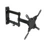 Tooq Support Mural pour TV 13-42 Pouces, écran Plat, Inclinable +5/-12, Pivotant +90/-90, Nivelable +3/-3, Distance 60-364mm, Charge Max 20kg