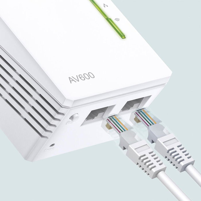 TP-Link TL-WPA4220 Extenseur Powerline AV600 Wi-Fi 300 Mbps Blanc TP-Link TL-WPA4220 Extenseur Powerline AV600 Wi-Fi 300 Mbps Blanc