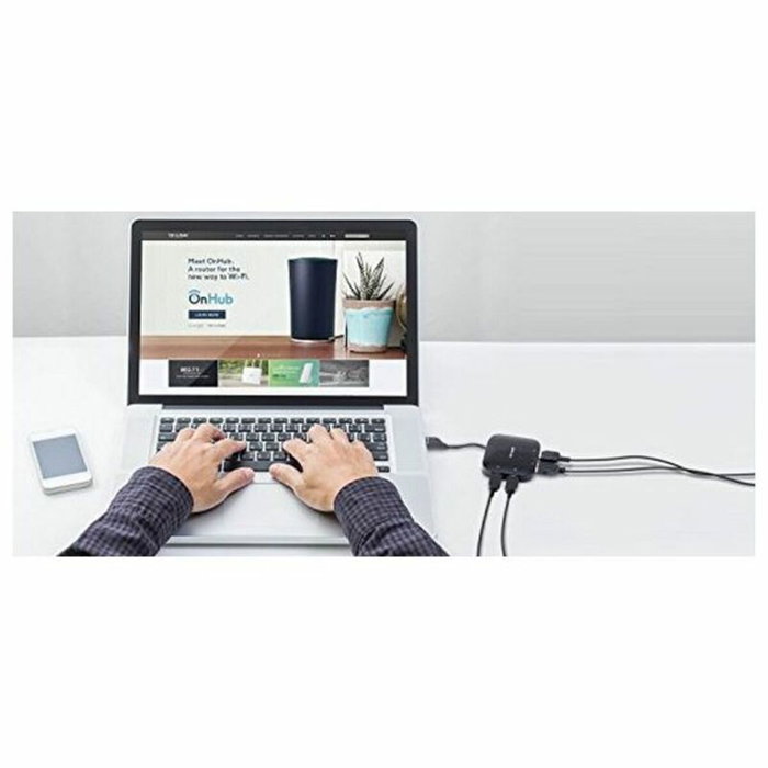 TP-Link UH400 Hub USB 3.0 Portable 4 Ports Noir TP-Link UH400 Hub USB 3.0 Portable 4 Ports Noir