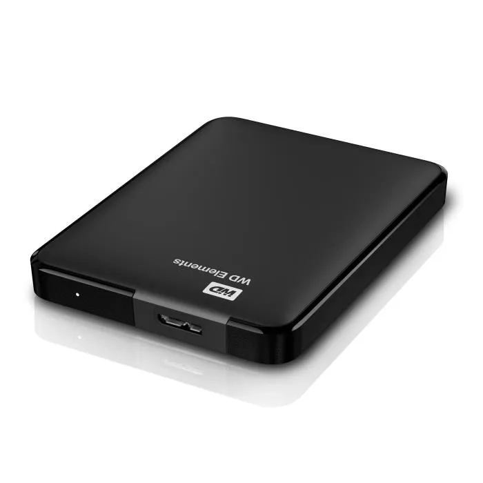 Western Digital WD Elements Disque dur externe portable 1 To USB 3.0 - WDBUZG0010BBK-WESN - Noir