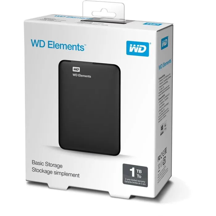 Western Digital WD Elements Portable 1 To Noir Western Digital WD Elements Portable 1 To Noir