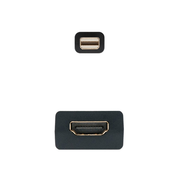 Nanocable Câble Convertisseur Mini DisplayPort vers HDMI 15 cm Noir Nanocable Câble Convertisseur Mini DisplayPort vers HDMI 15 cm Noir