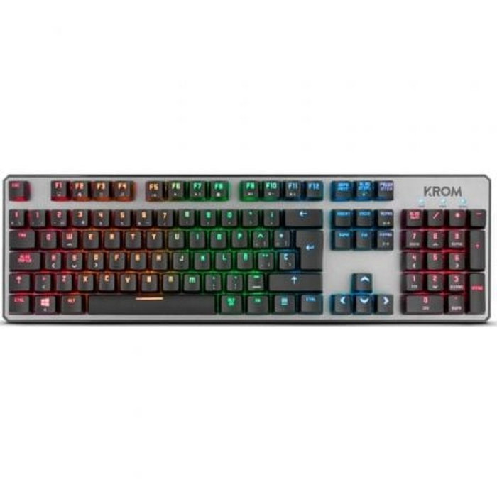 Clavier pour jeu Krom Kernel Noir Espagnol Qwerty