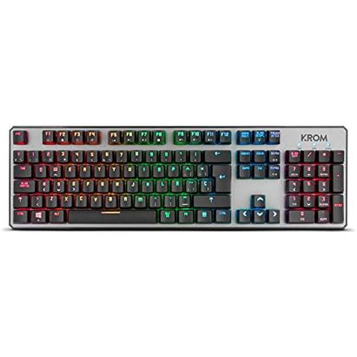 Clavier pour jeu Krom Kernel Noir Espagnol Qwerty