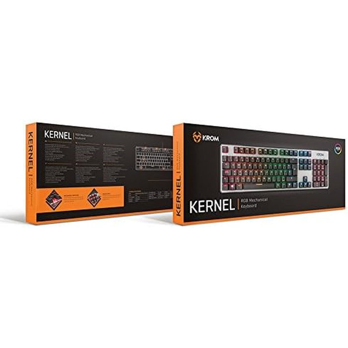 Clavier pour jeu Krom Kernel Noir Espagnol Qwerty