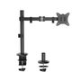 Ewent EW1510 Support pour moniteur de bureau 13-34 pouces, bras unique, VESA 75x75/100x100 mm, inclinaison et rotation, charge max 9 kg