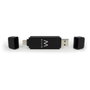 Ewent EW1075 Lecteur de cartes mémoire USB 3.1 Compact USB-C / USB-A SD SDHC SDXC Micro SD