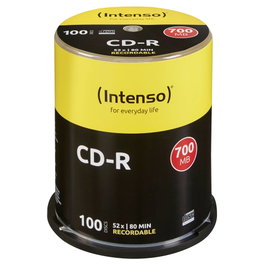 Intenso Tarrina de 100 CD-R vierges 700MB/80min