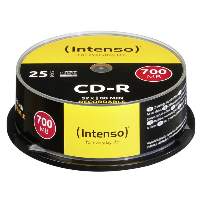 Intenso Tarrina de 25 CD-R vierges 700 Mo / 80 min Intenso Tarrina de 25 CD-R vierges 700 Mo / 80 min