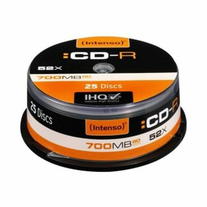 CD-R INTENSO 1001124 52x 700 MB (25 uds) CD-R INTENSO 1001124 52x 700 MB (25 uds)