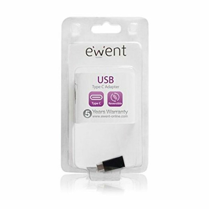 Adaptateur USB C vers Micro USB 2.0 Ewent EW9645 5V Noir Adaptateur USB C vers Micro USB 2.0 Ewent EW9645 5V Noir