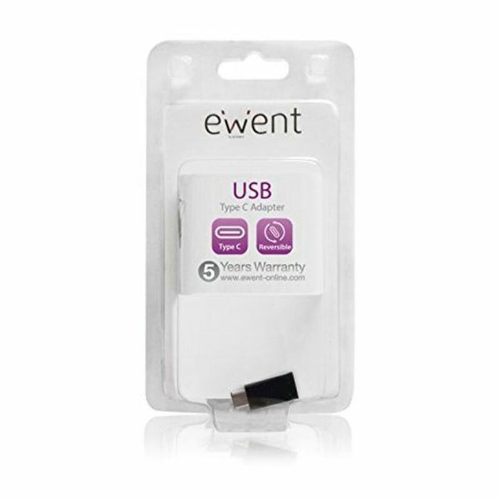 Adaptateur USB C vers Micro USB 2.0 Ewent EW9645 5V Noir Adaptateur USB C vers Micro USB 2.0 Ewent EW9645 5V Noir