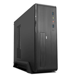 Tooq 3006Du3C Boîtier PC Slim Micro ATX/Mini ITX Noir 500W USB 3.0