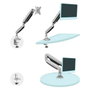 TooQ Support de bureau pour écran DB3032TNR-S Argenté (13-32 pouces)