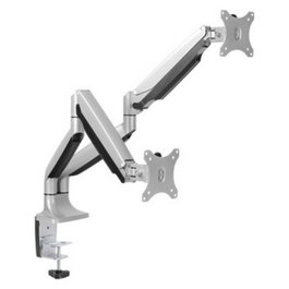 TooQ DB3132TNR-S Support de Bureau Double pour Écrans 13-32 pouces, Argent