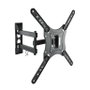 Tooq LP6055TN Support Mural TV 23-55 Pouces Noir Inclinable Rotatif VESA 400x400mm 30kg