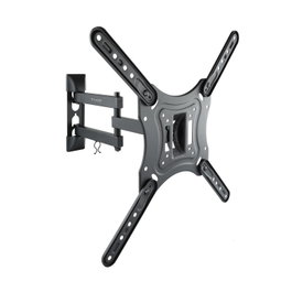 Tooq LP6055TN Support Mural TV 23-55 Pouces Noir Inclinable Rotatif VESA 400x400mm 30kg