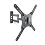 Tooq LP6055TN Support Mural TV 23-55 Pouces Noir Inclinable Rotatif VESA 400x400mm 30kg