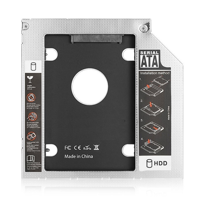 Ewent EW7005 Adaptateur SATA III pour SSD 2,5" vers baie CD/DVD 12,7 mm