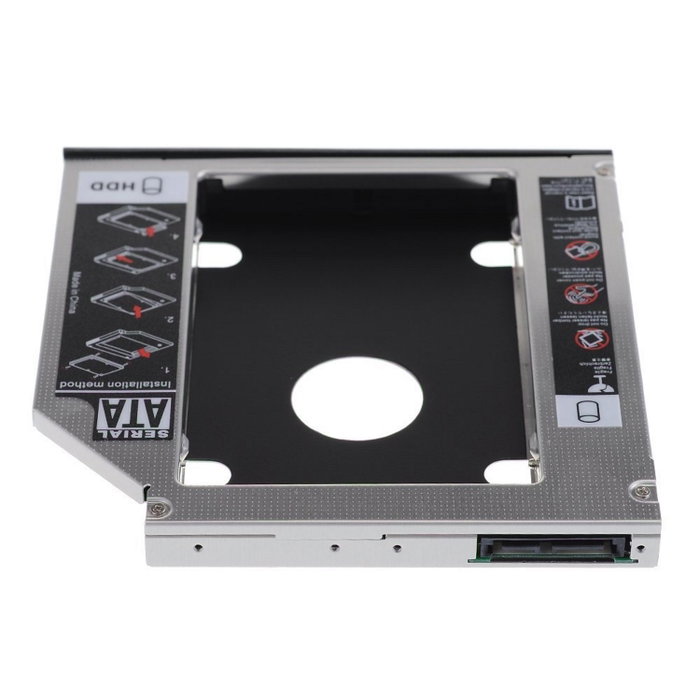 Ewent EW7003 Adaptateur SATA III pour disque dur SSD 2.5 pouces vers baie optique 9.5 mm Ewent EW7003 Adaptateur SATA III pour disque dur SSD 2.5 pouces vers baie optique 9.5 mm