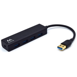Ewent EW1136 Hub USB 3.1 4 Ports Noir - SuperSpeed 5 Gbps