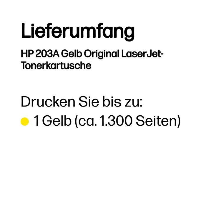 HP Cartouche de toner 203A CF542A Jaune