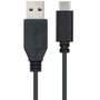 Nanocable Câble USB 3.1 Gen2 10Gbps USB-C vers USB-A 1.0m Noir