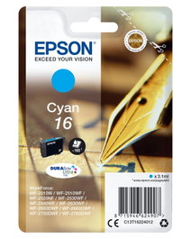 Epson T1622 Cartouche d'encre Cyan DURABrite Ultra