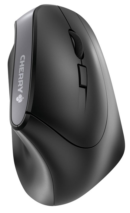 Cherry MW 4500, Souris verticale sans fil noire