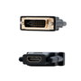 Nanocable Adaptateur DVI 24+1 vers HDMI Femelle - Convertisseur DVI-D HDMI, Noir