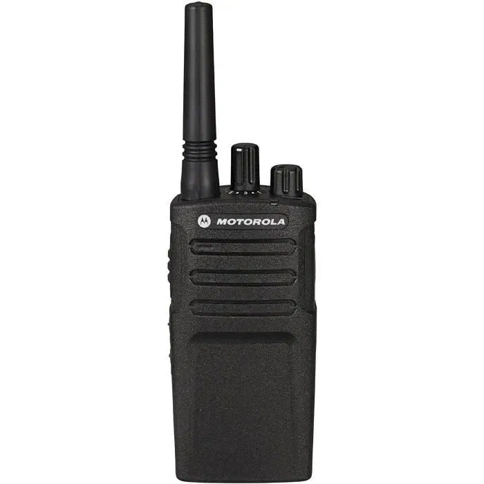 Motorola Talkie-walkie professionnel XT420 RMP0166BHLAA, portée 9 km, autonomie 20h, clonage, surveillance de pièce