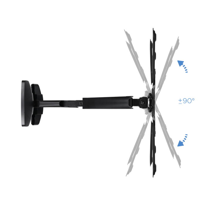 TOOQ LP2355TN-B Support TV Monitor 23-55 Pouces Orientable Inclinable VESA 400x400 Noir