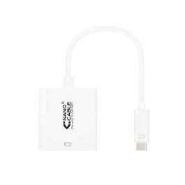 Nanocable Convertisseur USB-C vers HDMI 4K Blanc 15cm