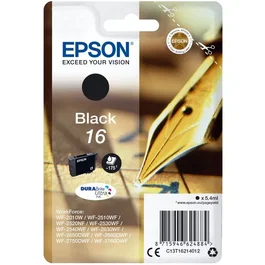 Epson Cartouche d'encre noir T1621 (C13T16214012) pour imprimante série 17, Stylo Plume