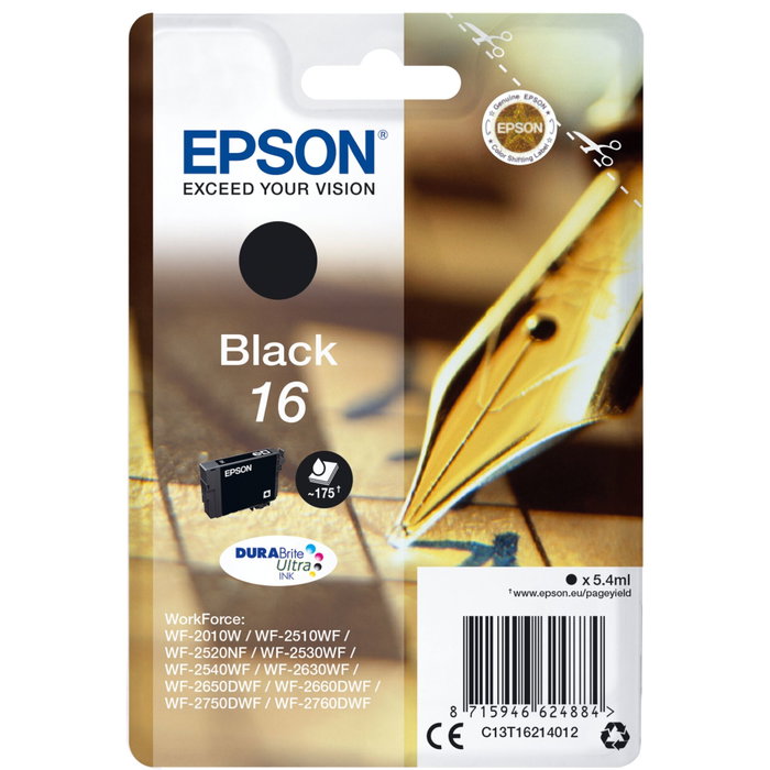 Epson T1621 Noir DURABrite Ultra Epson T1621 Noir DURABrite Ultra