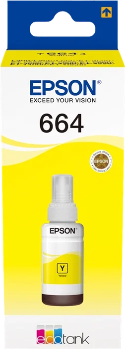 Epson T664440 Cartouche d'encre Ecotank 664 Jaune 70ML pour L355/L555