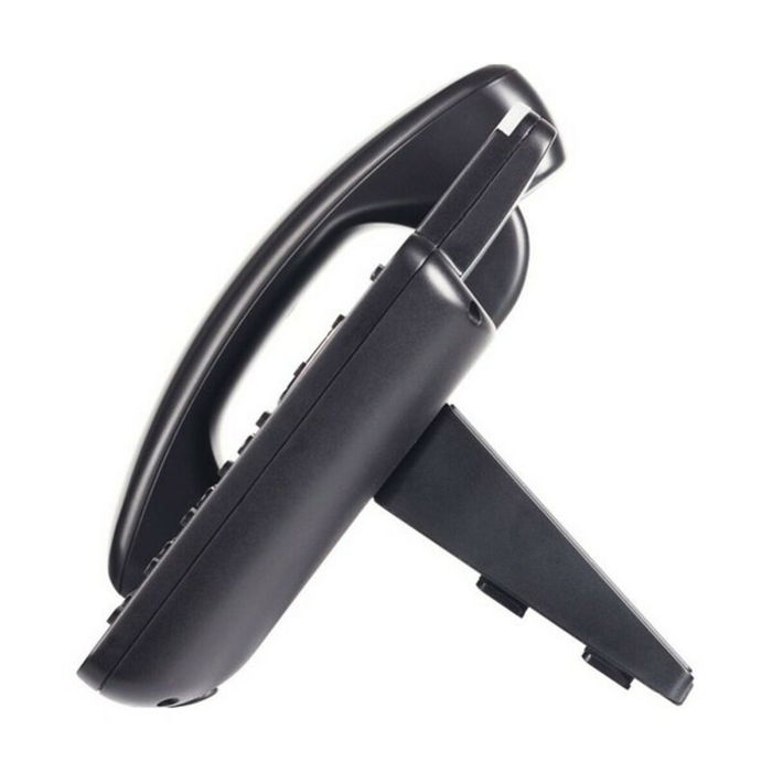 Grandstream GXP1630 - Téléphone IP VoIP 3 lignes avec écran LCD, Gigabit Ethernet, PoE, combiné filaire pour bureau/mural - Noir/Gris